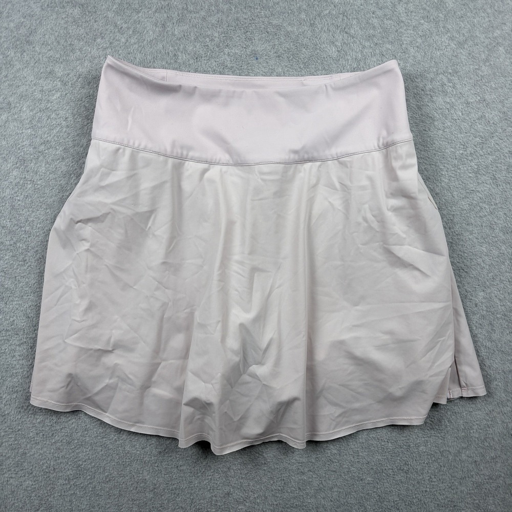 Fore All Skort Womens Large Pink Pleated Lined Golf Tennis Pickleball Stretch